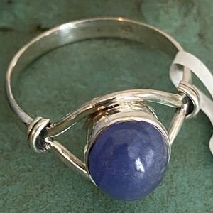 Tanzanite sterling silver ring.